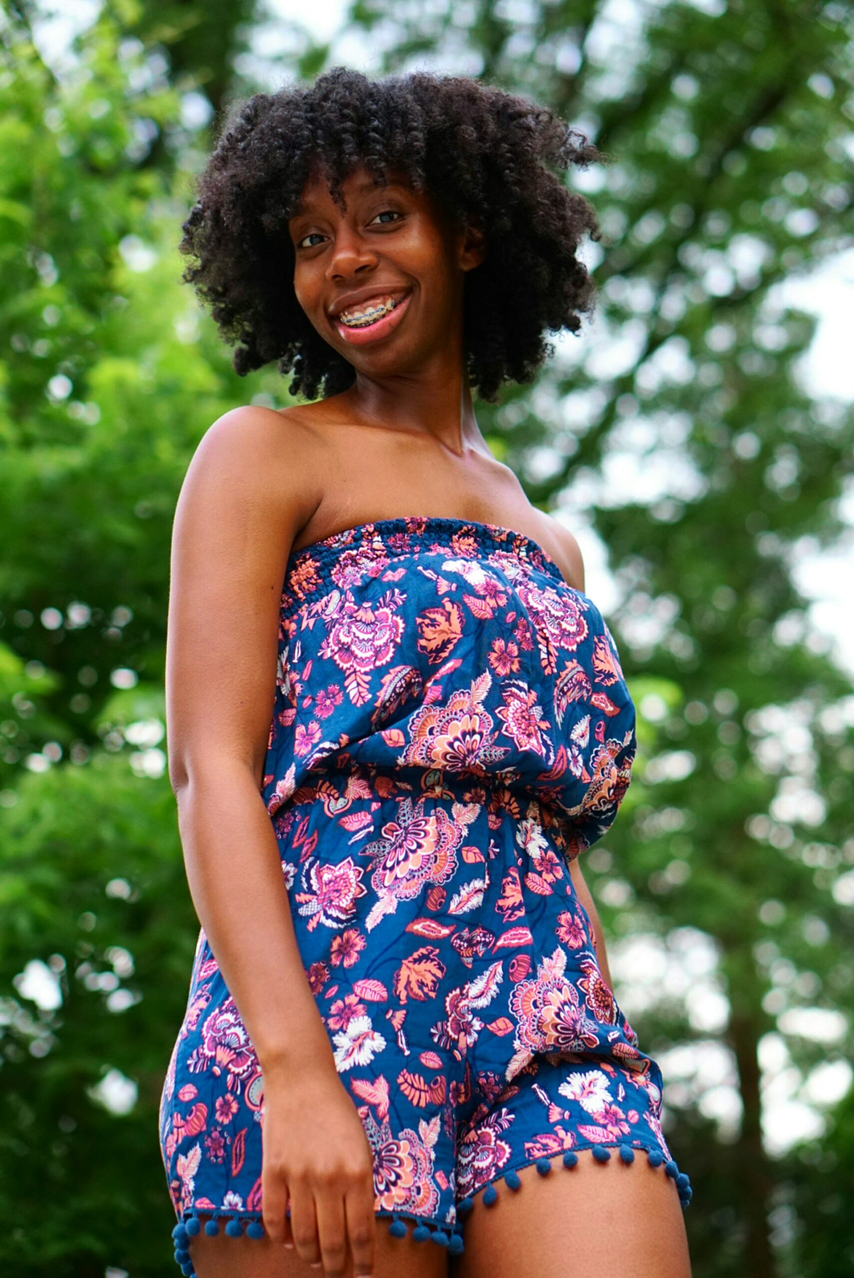 woman smiling